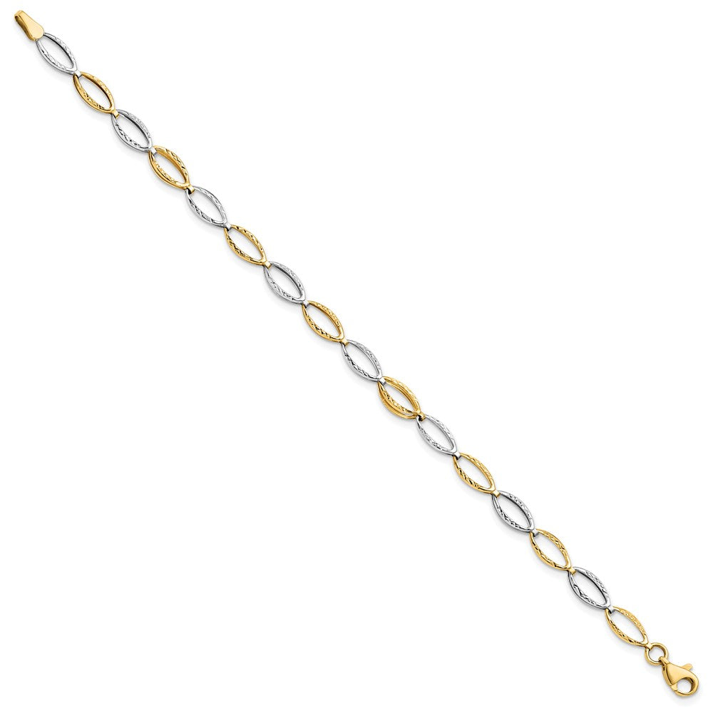 14K Two-tone D/C Bracelet