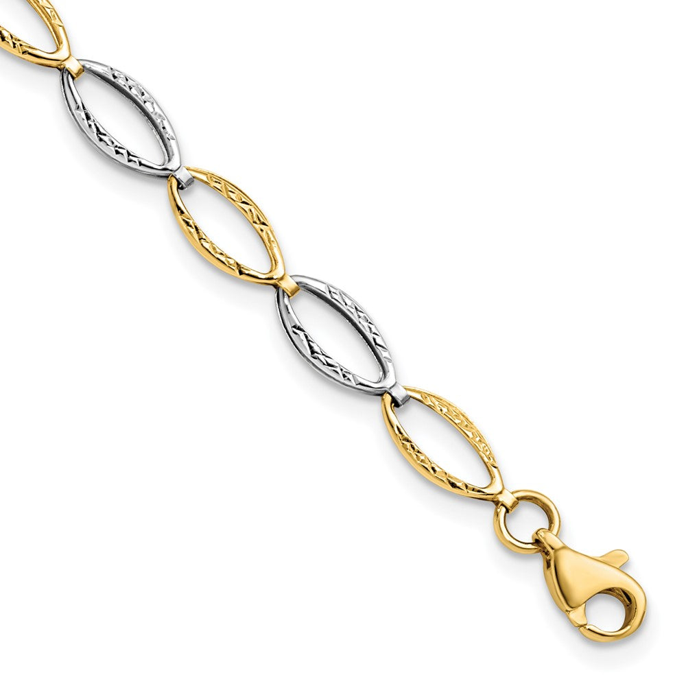 14K Two-tone D/C Bracelet