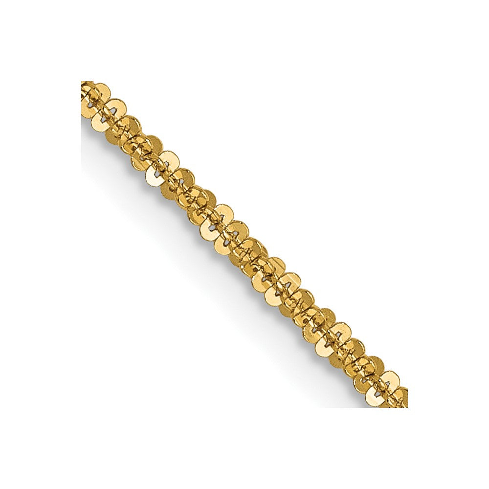 14K 1.5mm Cyclone Chain