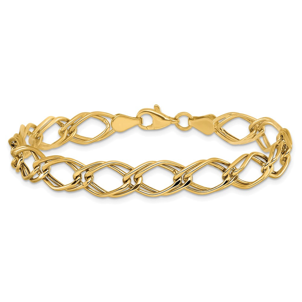 14K Yellow Gold Fancy Link Bracelet