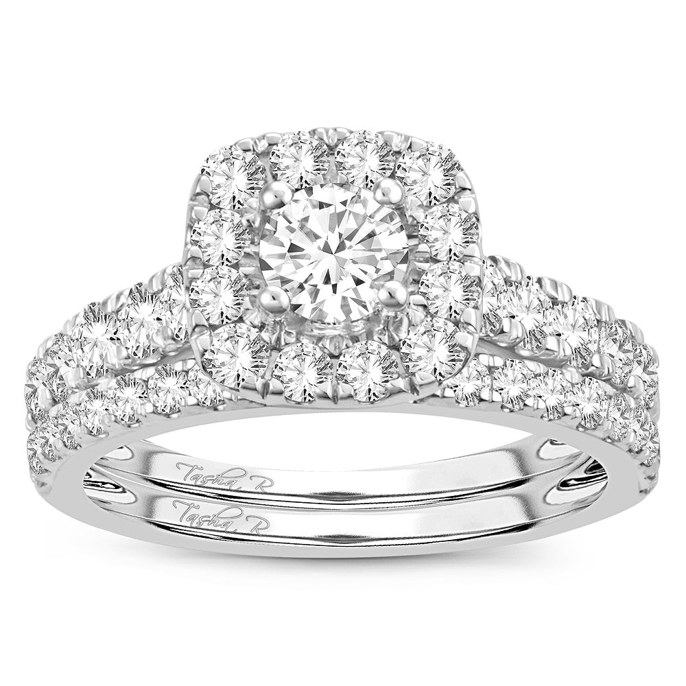 14K White Gold Beautiful  2.00Ct  Diamond  Bridal  Ring