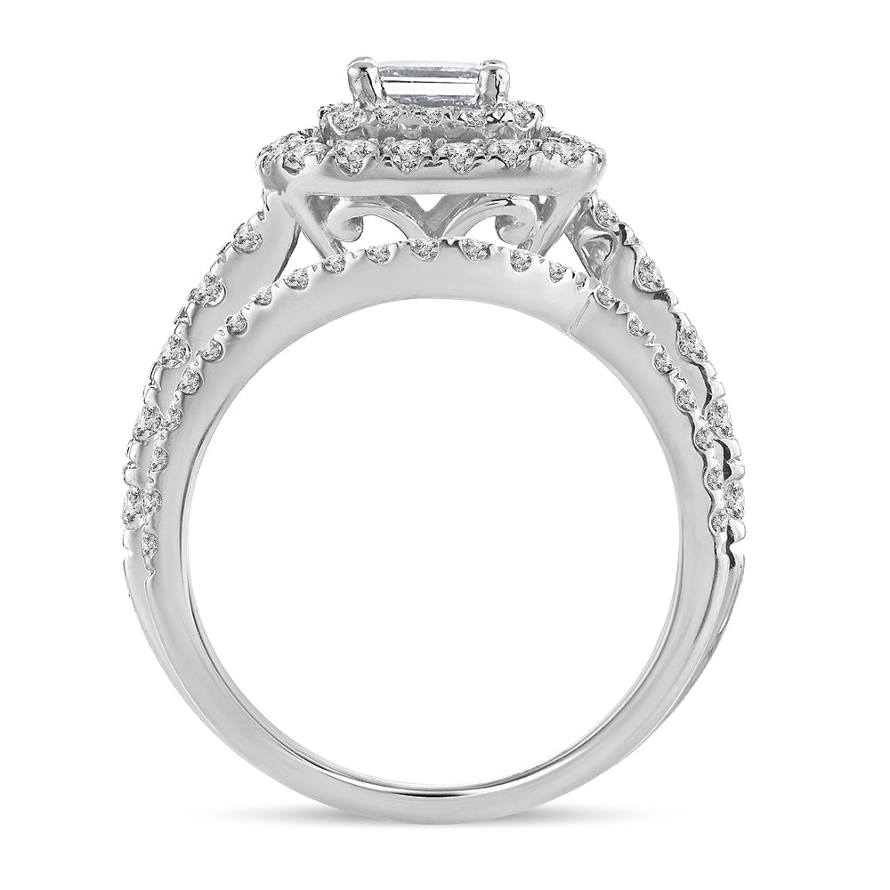 14K White Gold Gorgeous 2.00Ct Bridal Diamond Ring