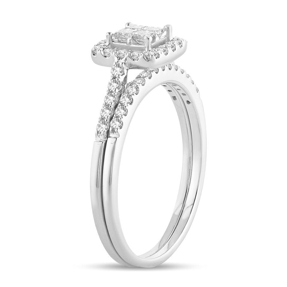 14K White Gold Elegant  1.25Ct  Diamond  Ring