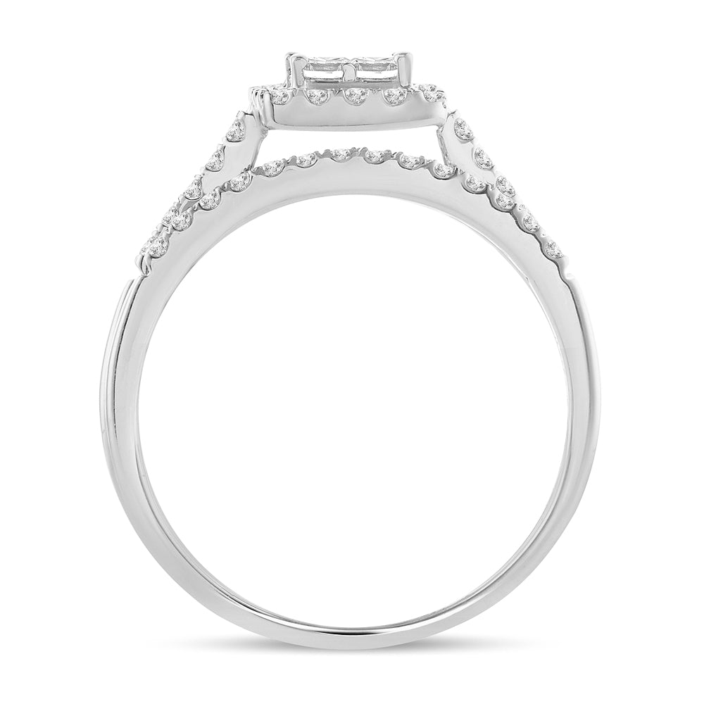 14K White Gold Elegant  1.25Ct  Diamond  Ring