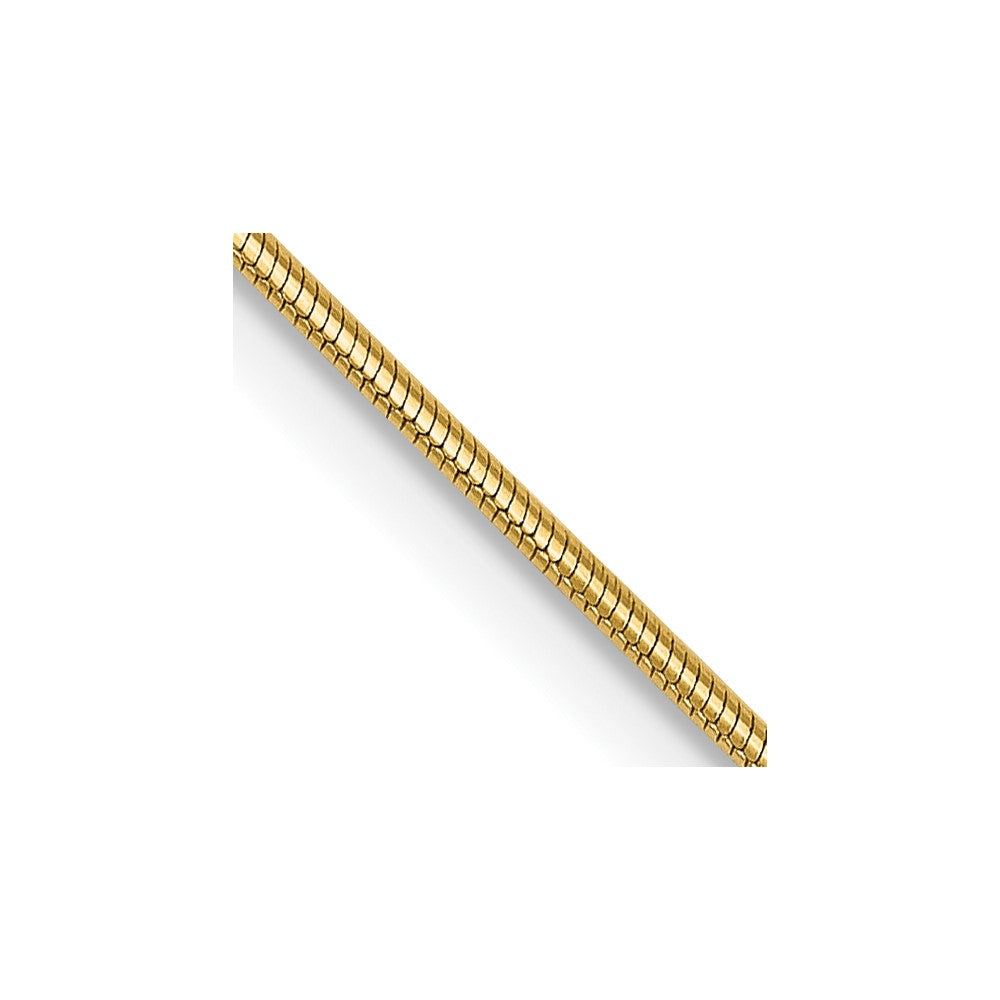 14K .8mm Round Snake Chain