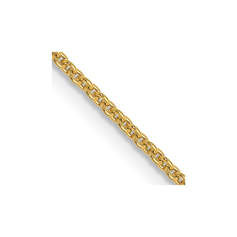 14K 1.1mm Round Cable Chain