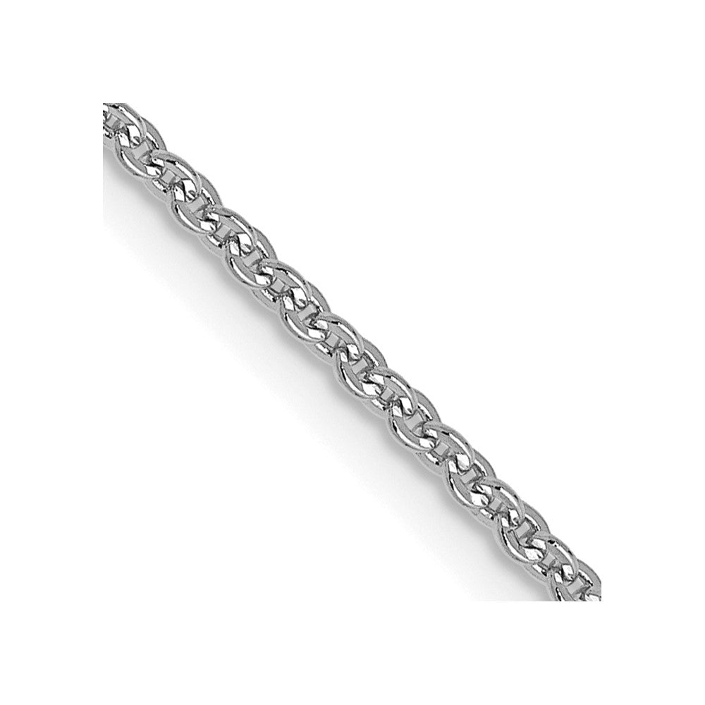 14K White Gold 1.4mm Flat Cable Chain