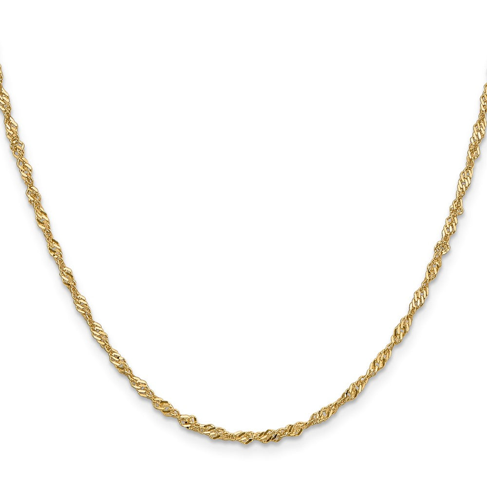 14K 1.9mm Singapore Chain