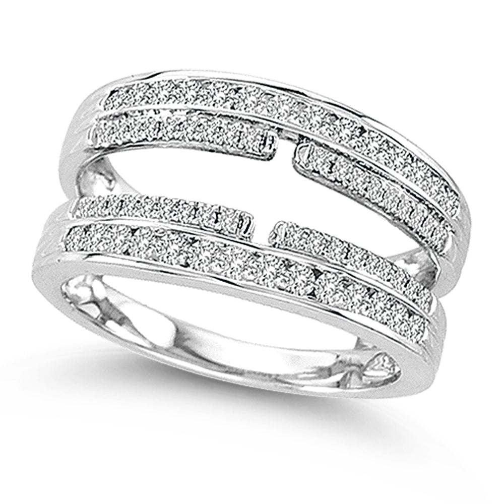 14K White Gold Gorgeous  0.51Ct  Diamond  Ring Guard.