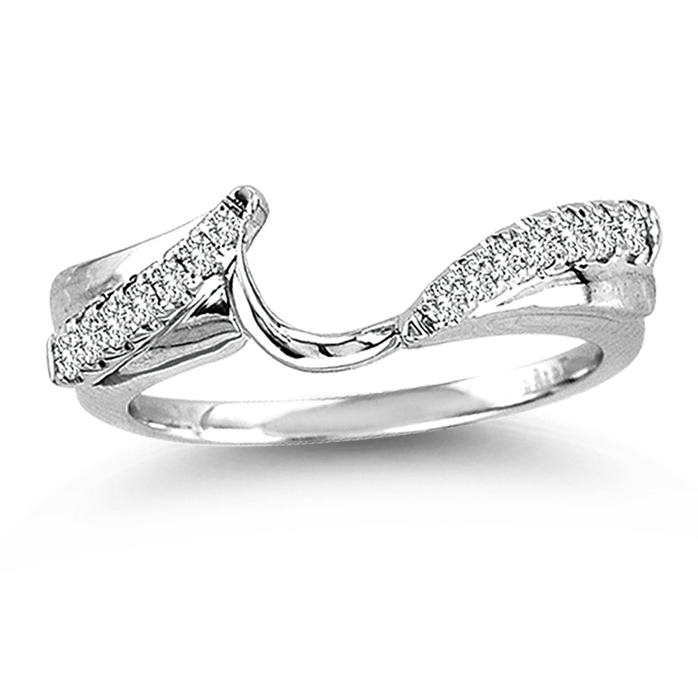 14K White Gold  0.25Ct  Diamond Enhancer Band