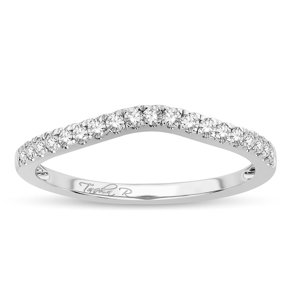 14K White Gold 0.25 Diamond Enhancer Band