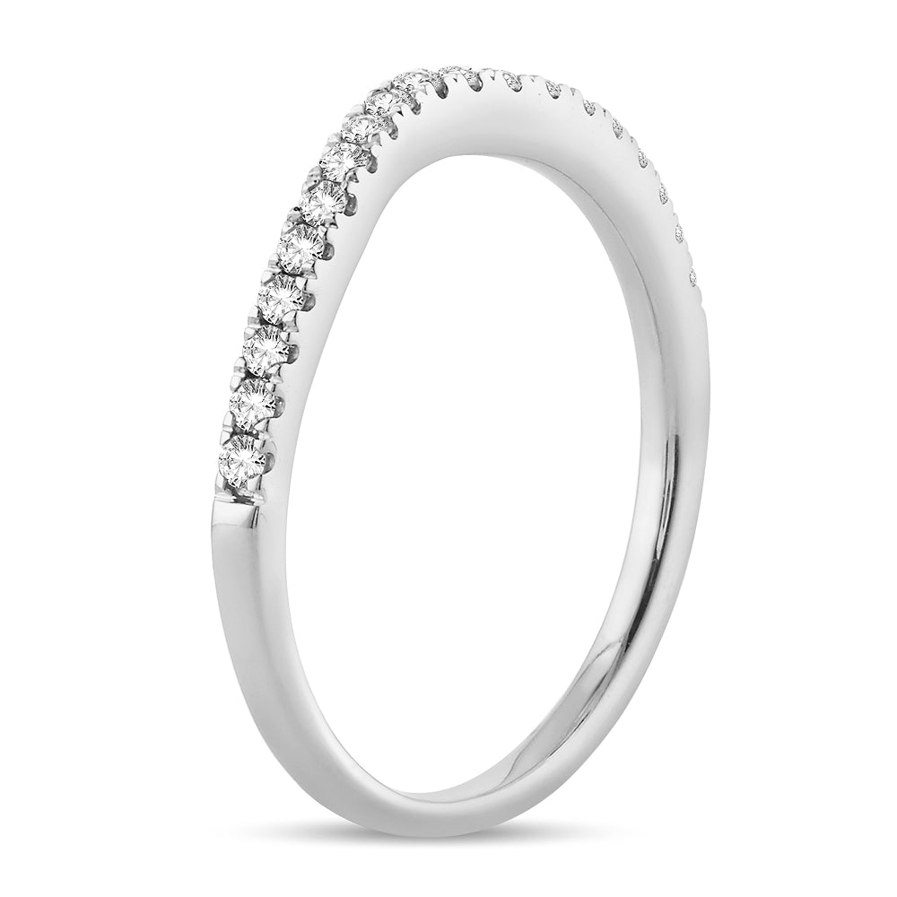 14K White Gold 0.25 Diamond Enhancer Band