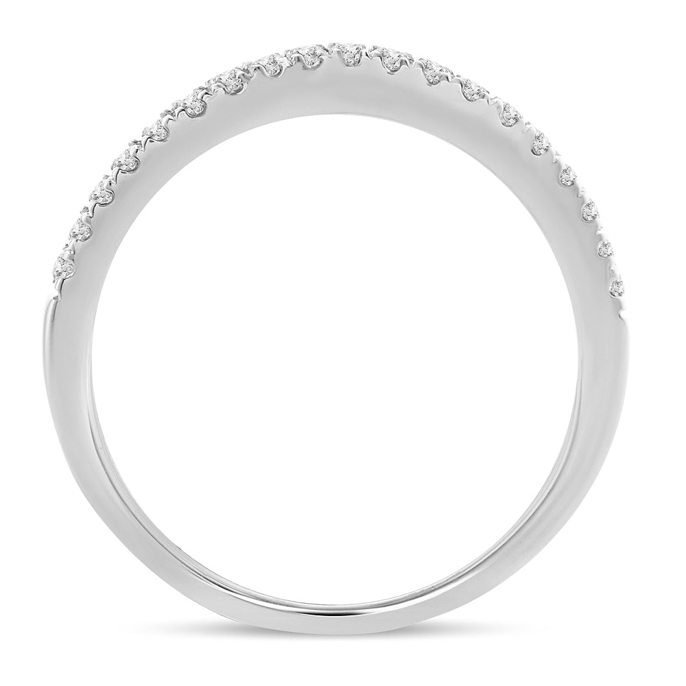 14K White Gold 0.25 Diamond Enhancer Band