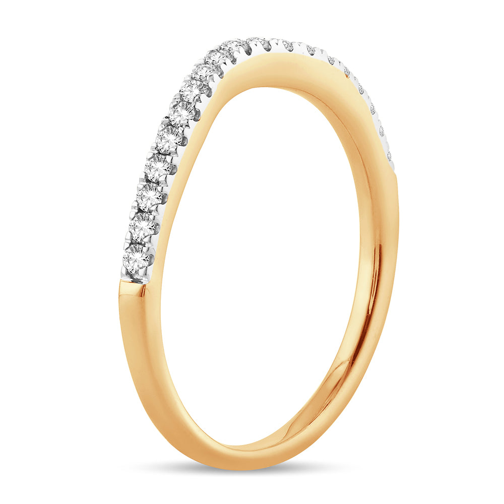 14K Yellow Gold 0.25 Diamond Enhancer Band