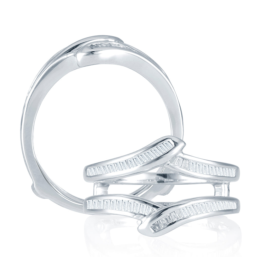 14K White Gold Elegant  0.38Ct  Dia  Ring