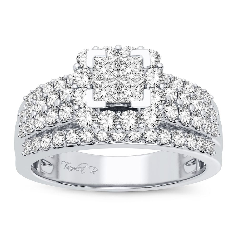 14K White Gold Gorgeous 1.00Ct Diamond Ring