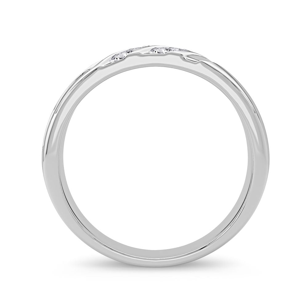 14K White Gold Beautiful 0.25Ct Diamond Band