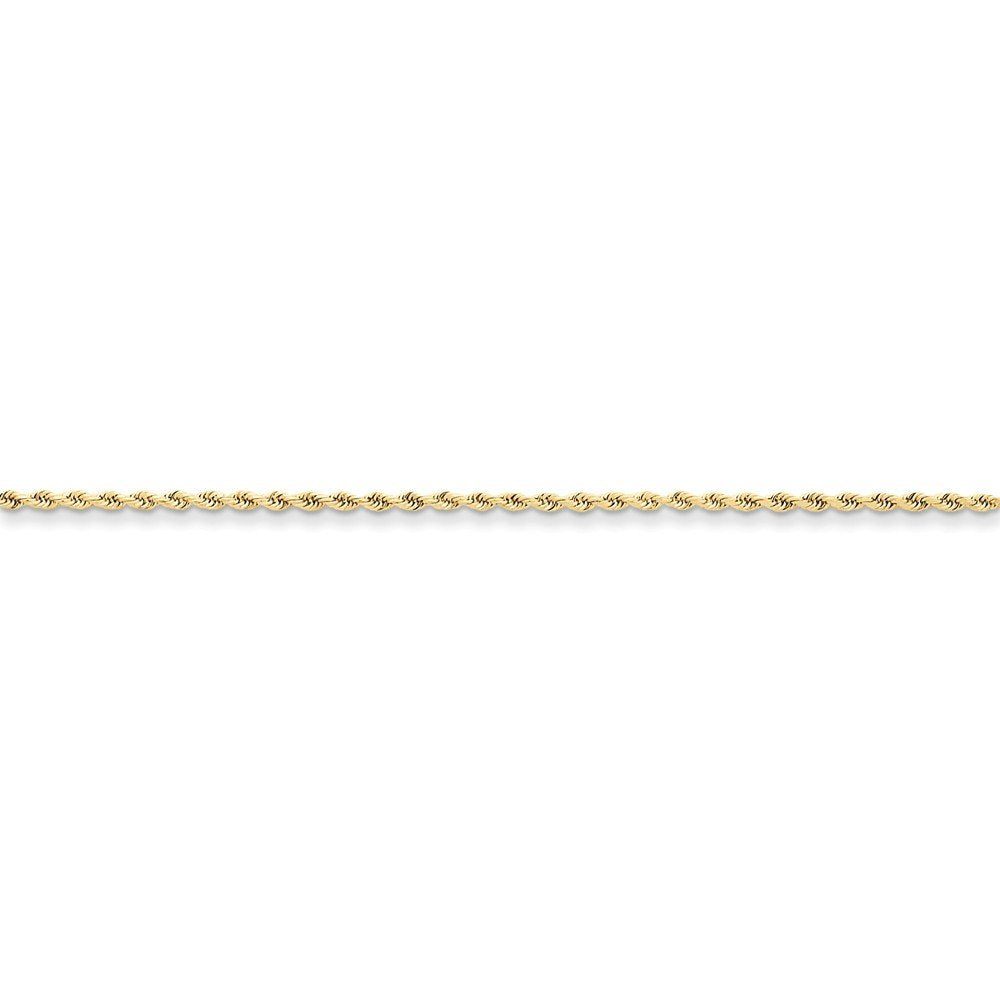 10k 1.5mm Diamond-cut Rope Chain Anklet