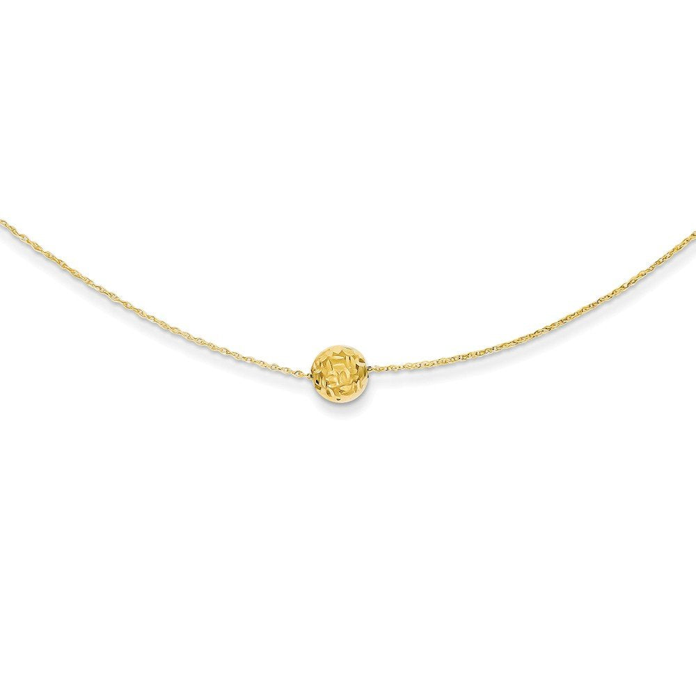 14k Bead Necklace