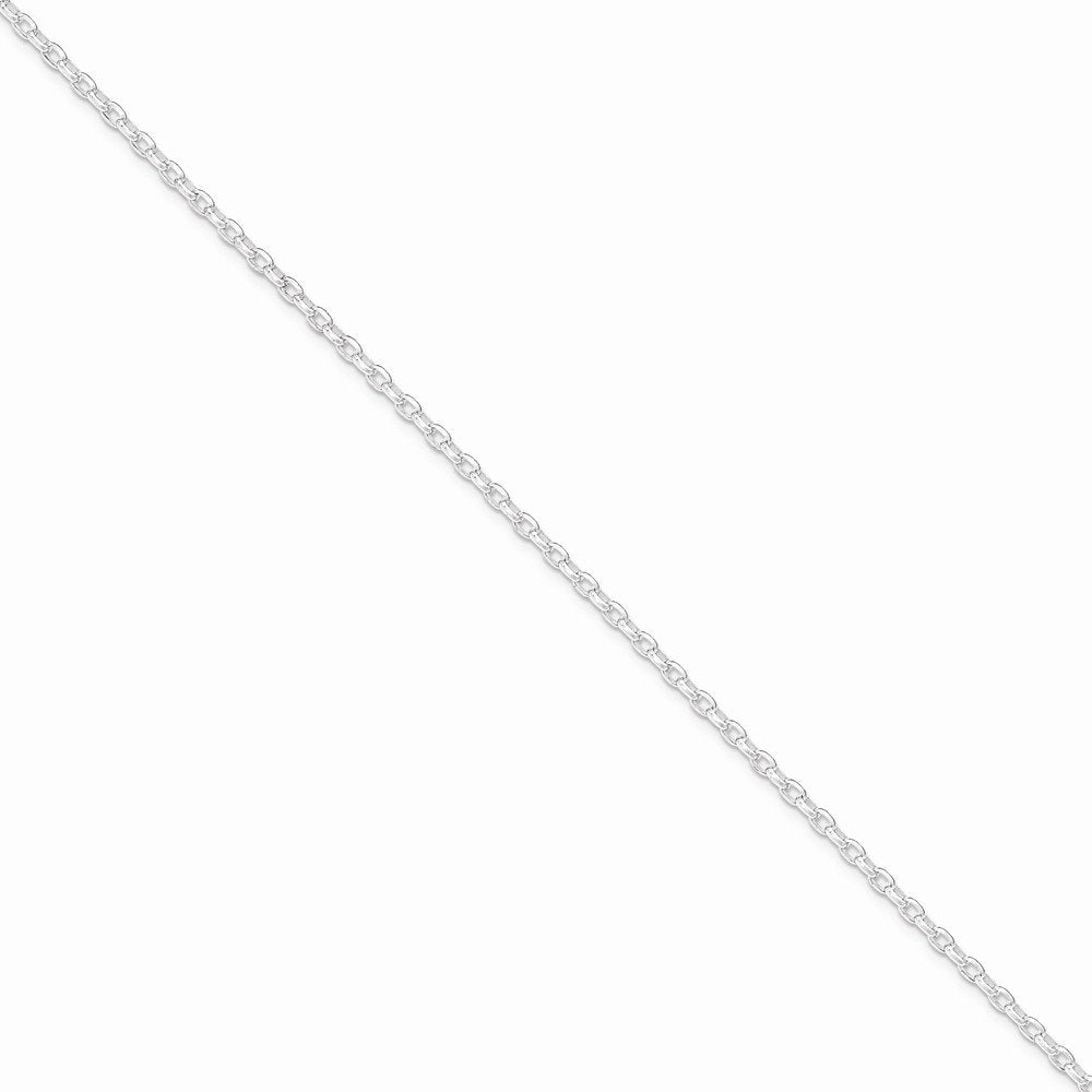 Sterling Silver 2.75mm Oval Rolo Necklace QFC194