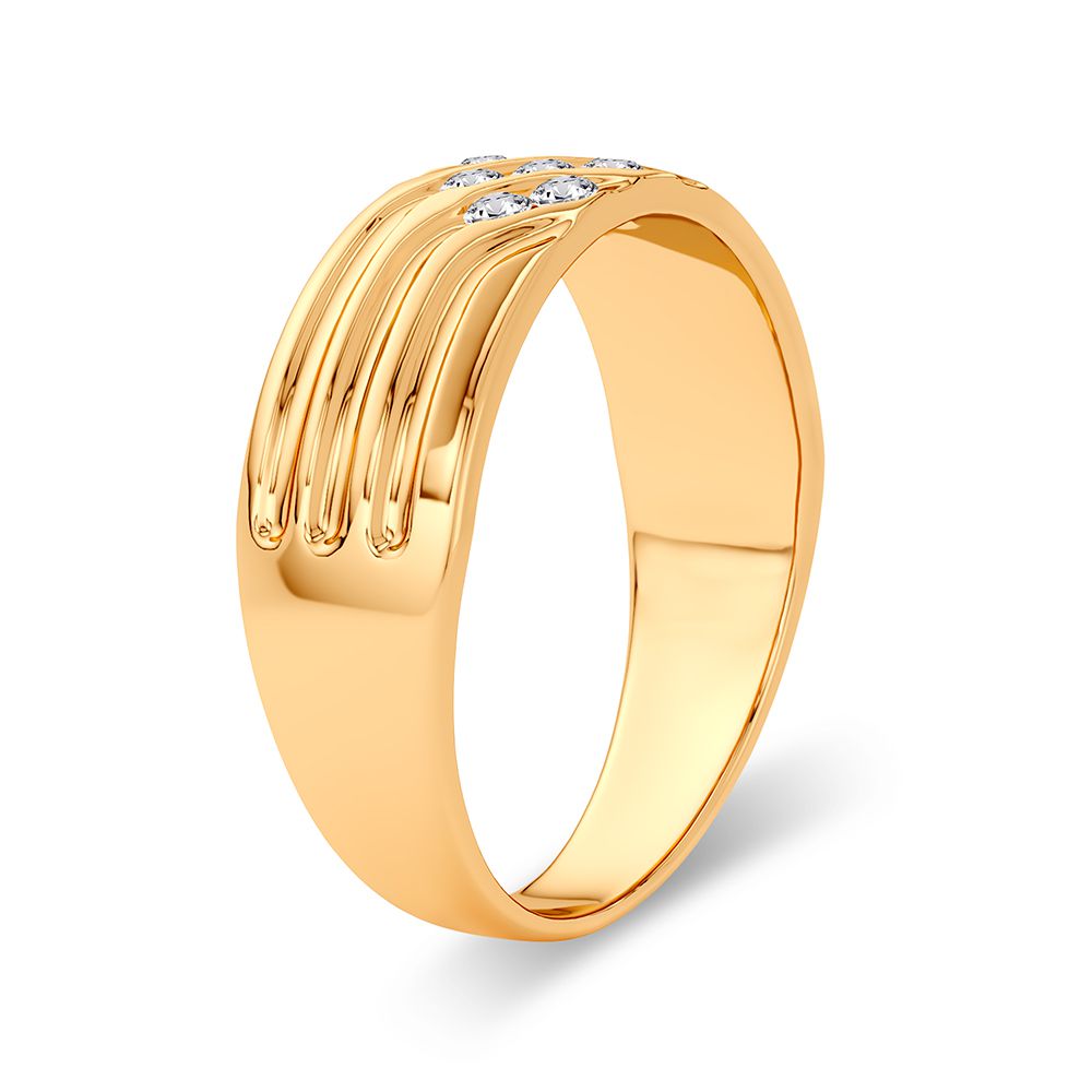 14K Yellow Gold Gorgeous 0.25Ct Diamond Band