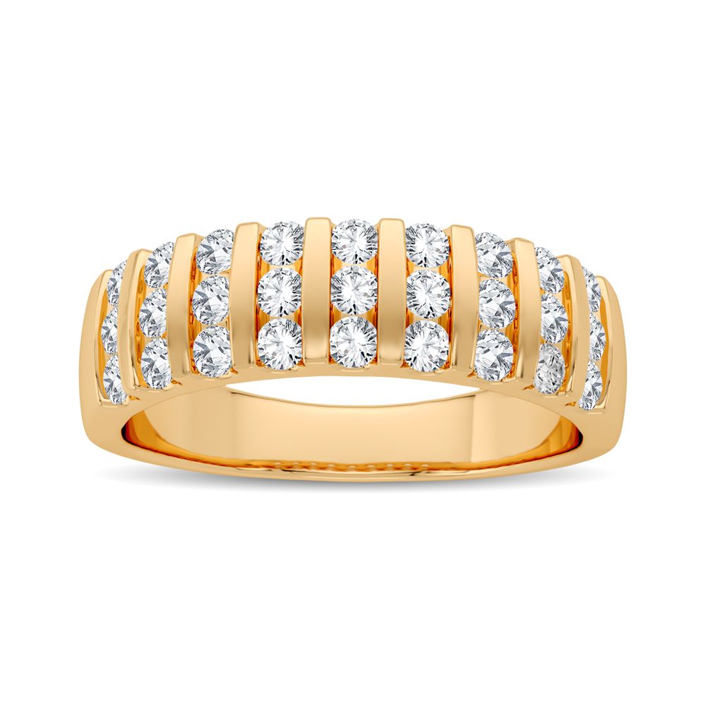 14K Yellow Gold Beautiful 0.75Ct Diamond Band