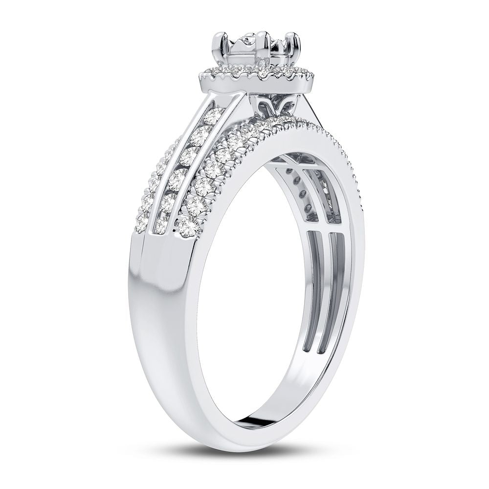 14K White Gold Gorgeous 0.50Ct Diamond Ring