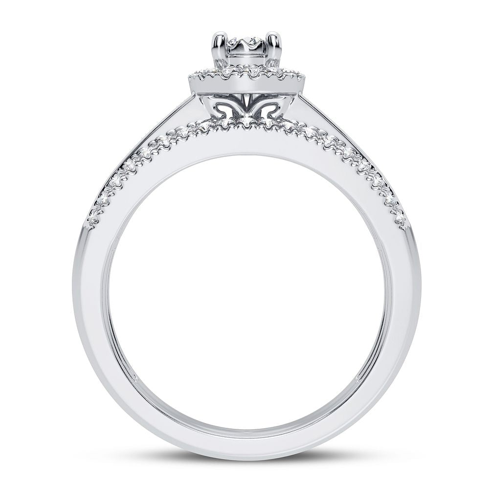 14K White Gold Gorgeous 0.50Ct Diamond Ring