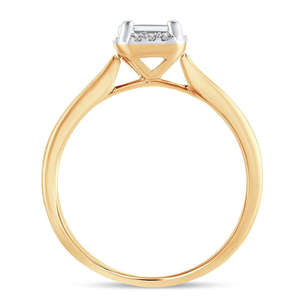 14K Yellow Gold Exquisite 0.50Ct  Engagement Ring