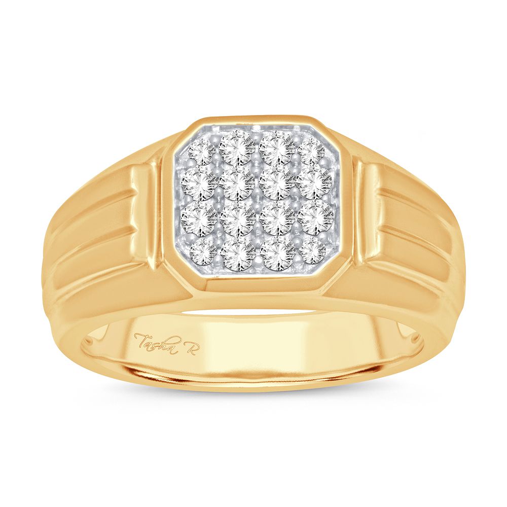 14K Yellow Gold Dazzling 0.50Ct Diamond Ring