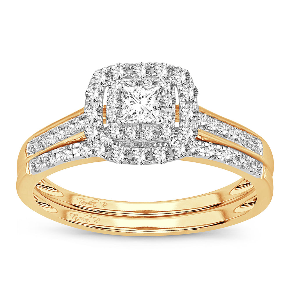 14K Yellow Gold Gorgeous 0.50Ct Diamond Bridal Ring