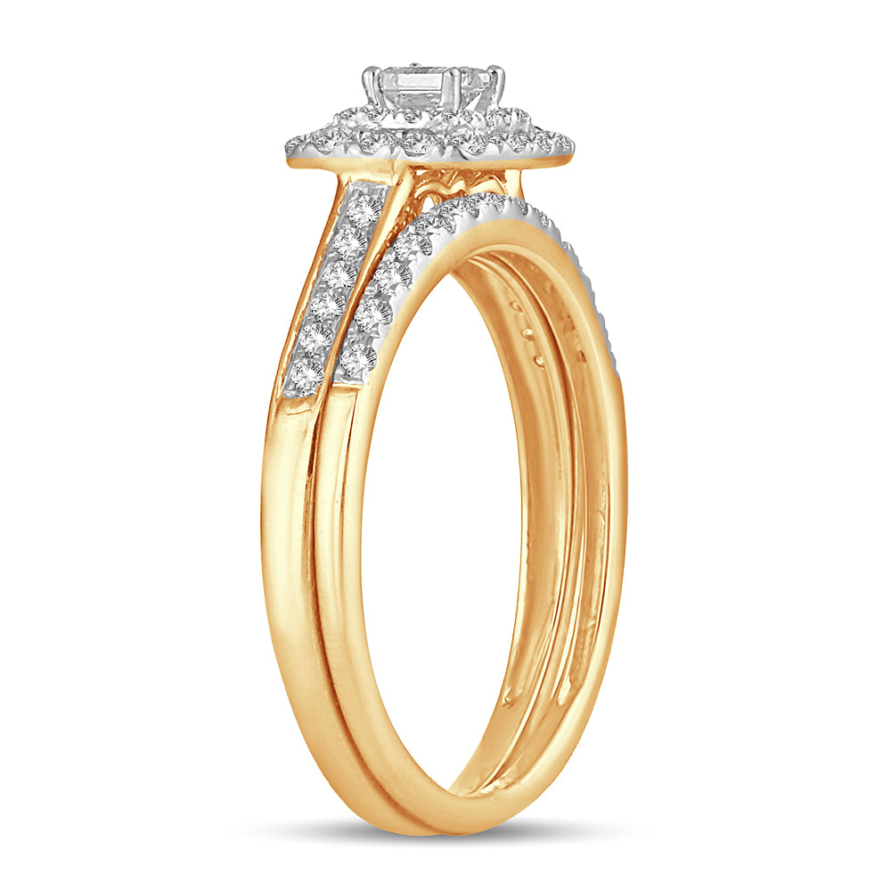 14K Yellow Gold Gorgeous 0.50Ct Diamond Bridal Ring