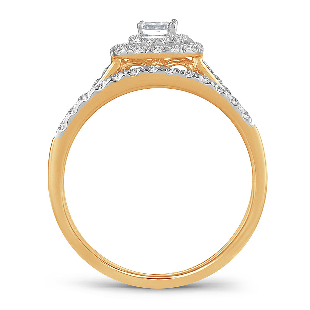 14K Yellow Gold Gorgeous 0.50Ct Diamond Bridal Ring