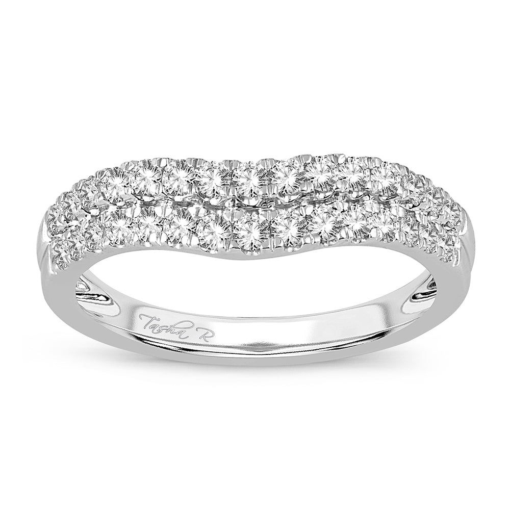 14K White Gold 0.50Ct  Diamond Enhancer Band