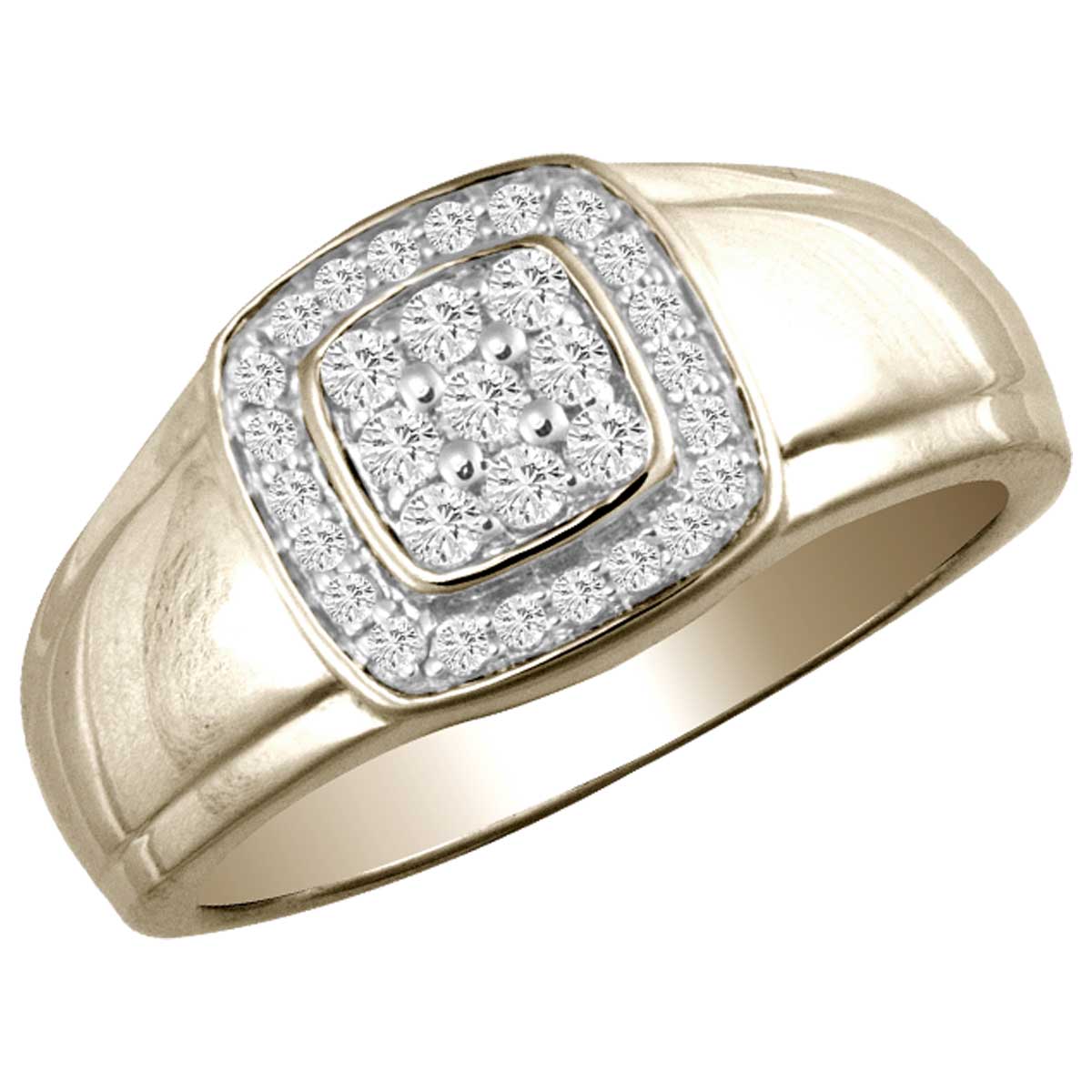 14K Yellow Gold Gorgeous 0.37Ct Diamond Ring