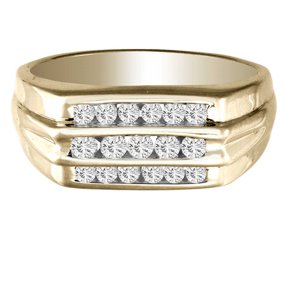 14K Yellow Gold Magnifcnet 0.50Ct Diamond Ring