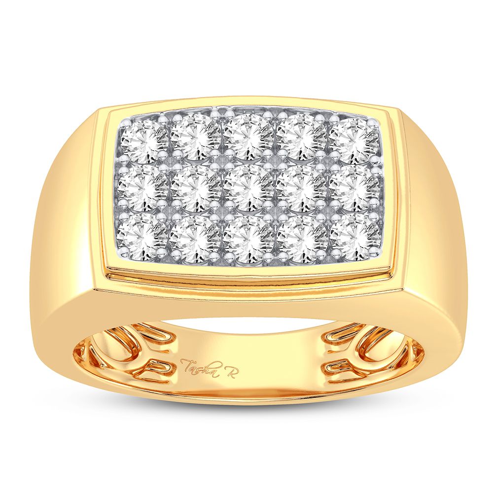 14K Yellow Gold Magnifcnet 1.00Ct Diamond Ring