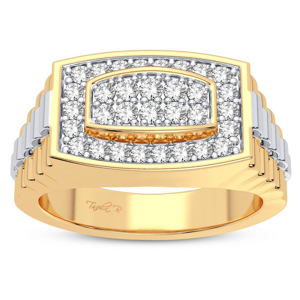 14K Yellow Gold Dazzling 0.50Ct Diamond Ring