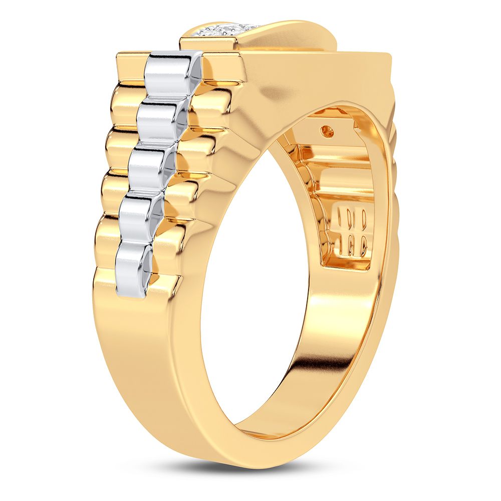 14K Yellow Gold Dazzling 0.50Ct Diamond Ring