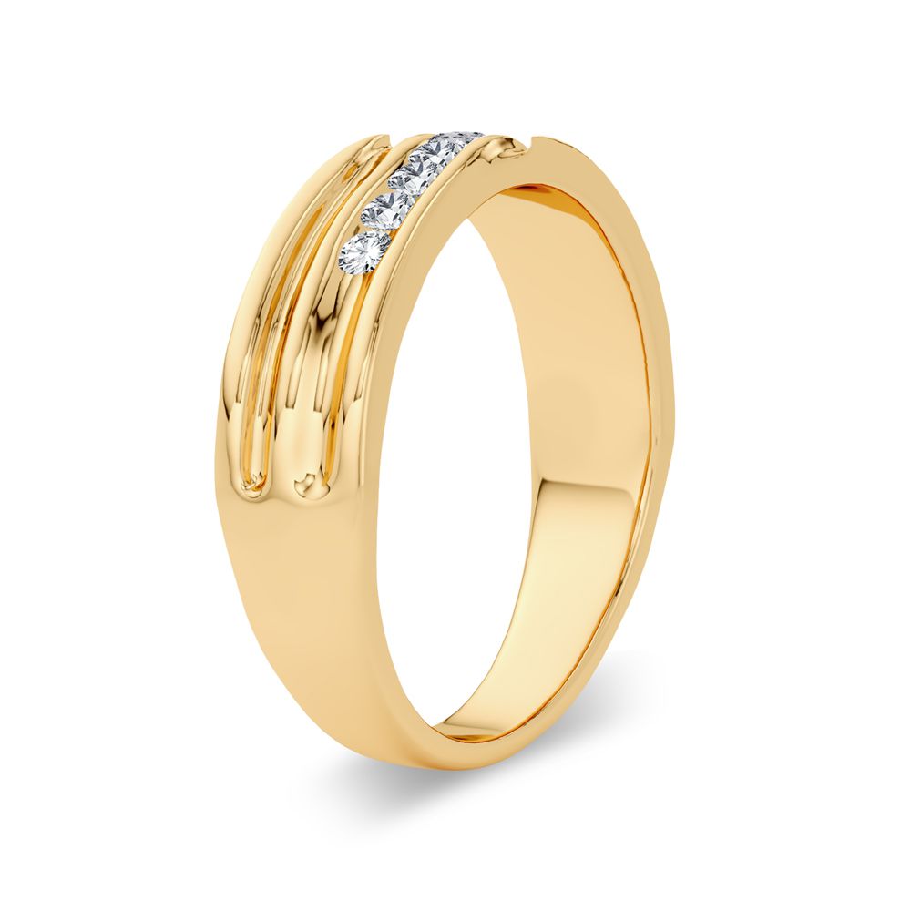 14K Yellow Gold Gorgeous 0.25Ct Diamond Band