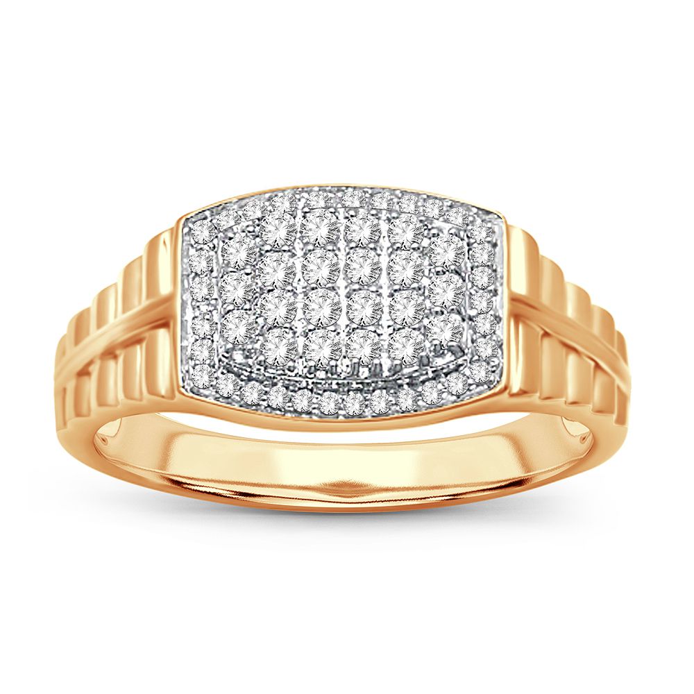 14K Yellow Gold Dazzling 0.50Ct Diamond Ring