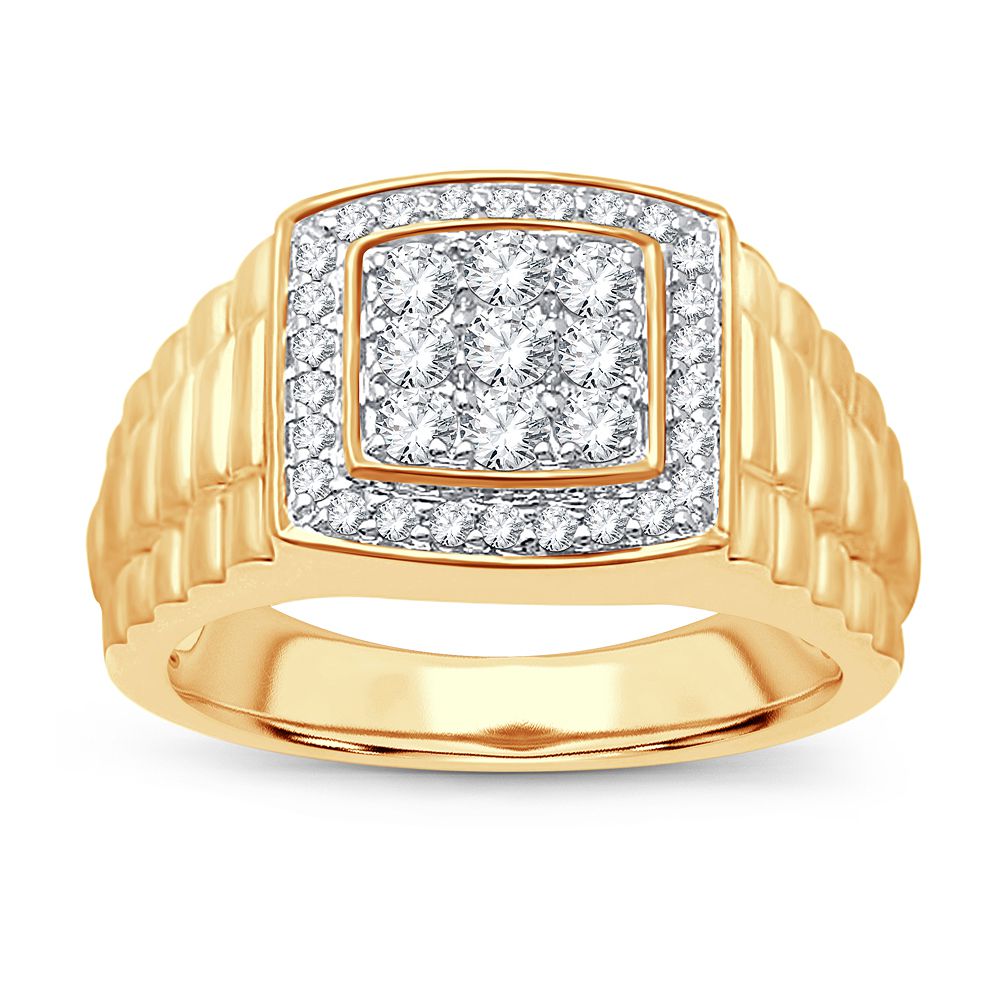 14K Yellow Gold Beautiful 0.75Ct Diamond Ring