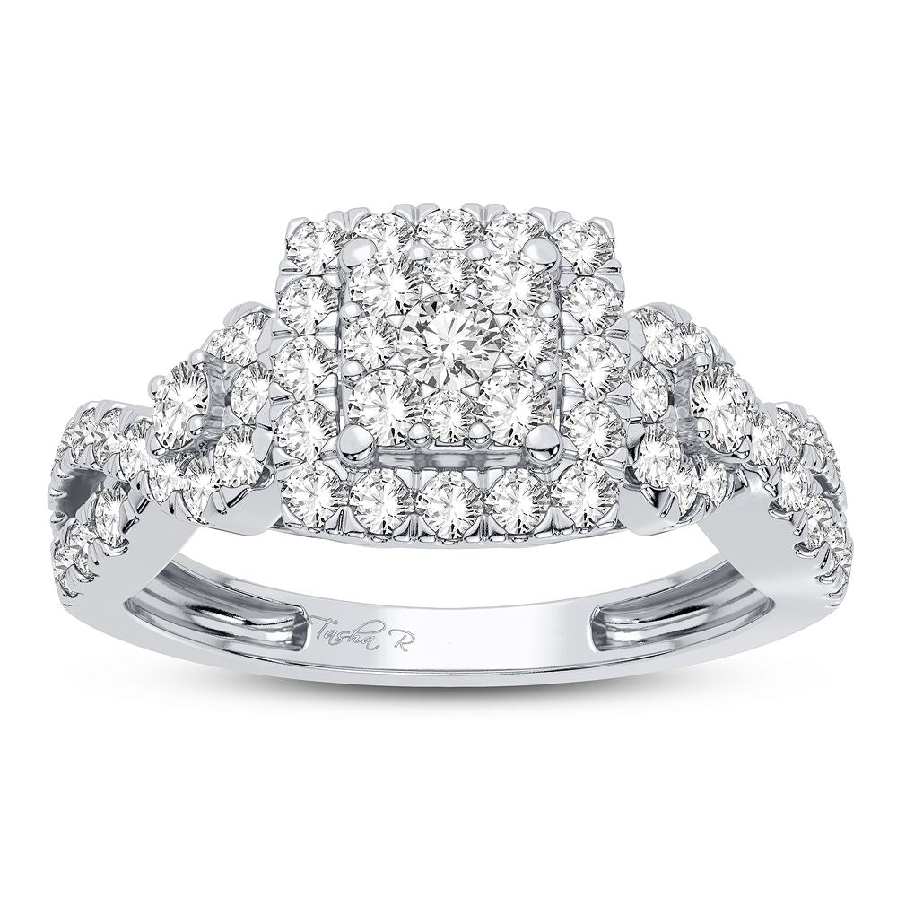 14K White Gold Beautiful 0.75Ct Diamond Ring