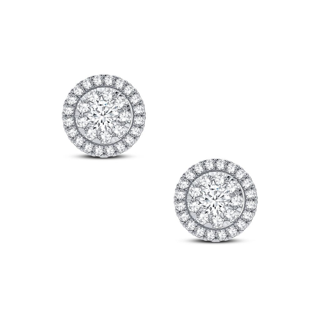 14K White Gold Gorgeous 0.40Ct Diamond Earring