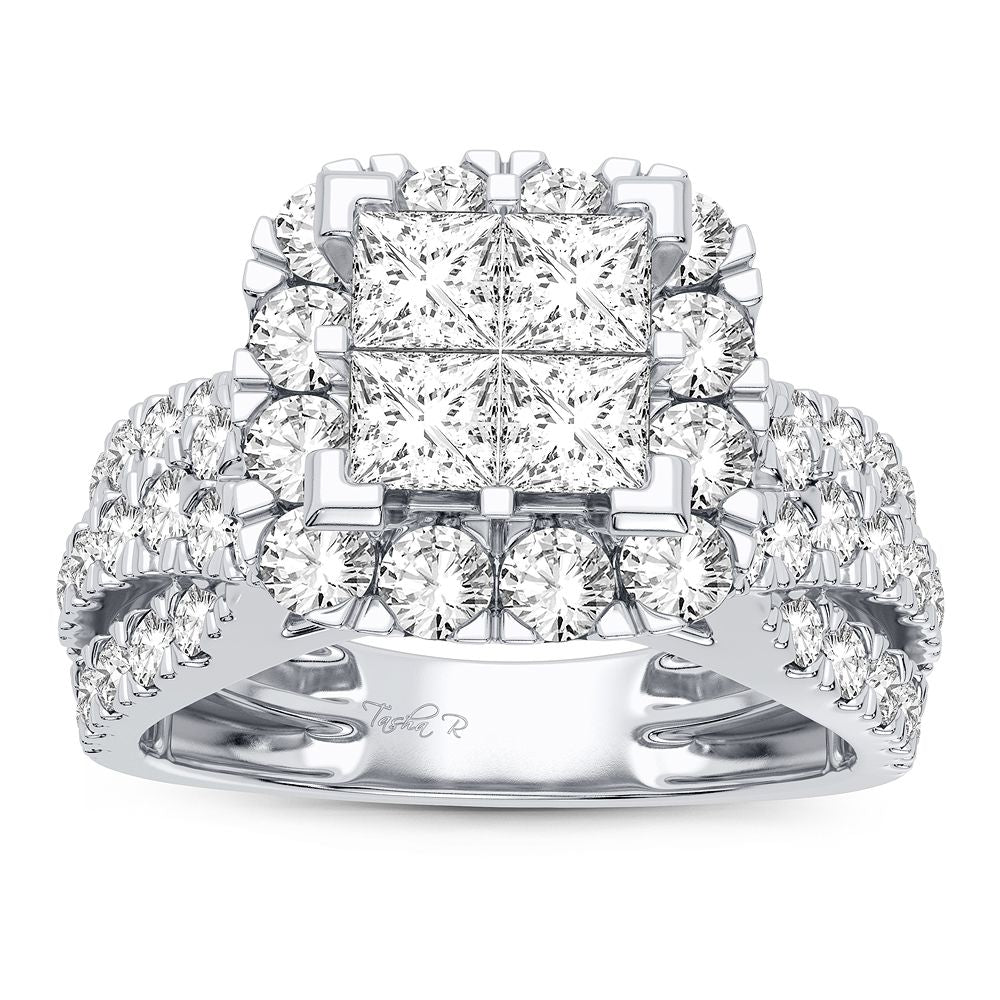 14K White Gold Gorgeous 2.00Ct Diamond Ring