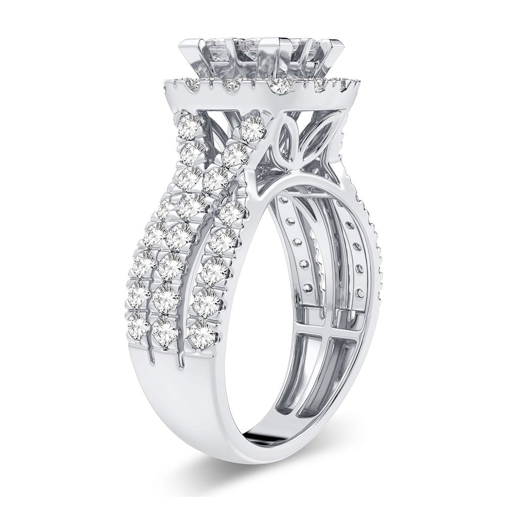 14K White Gold Gorgeous 2.00Ct Diamond Ring