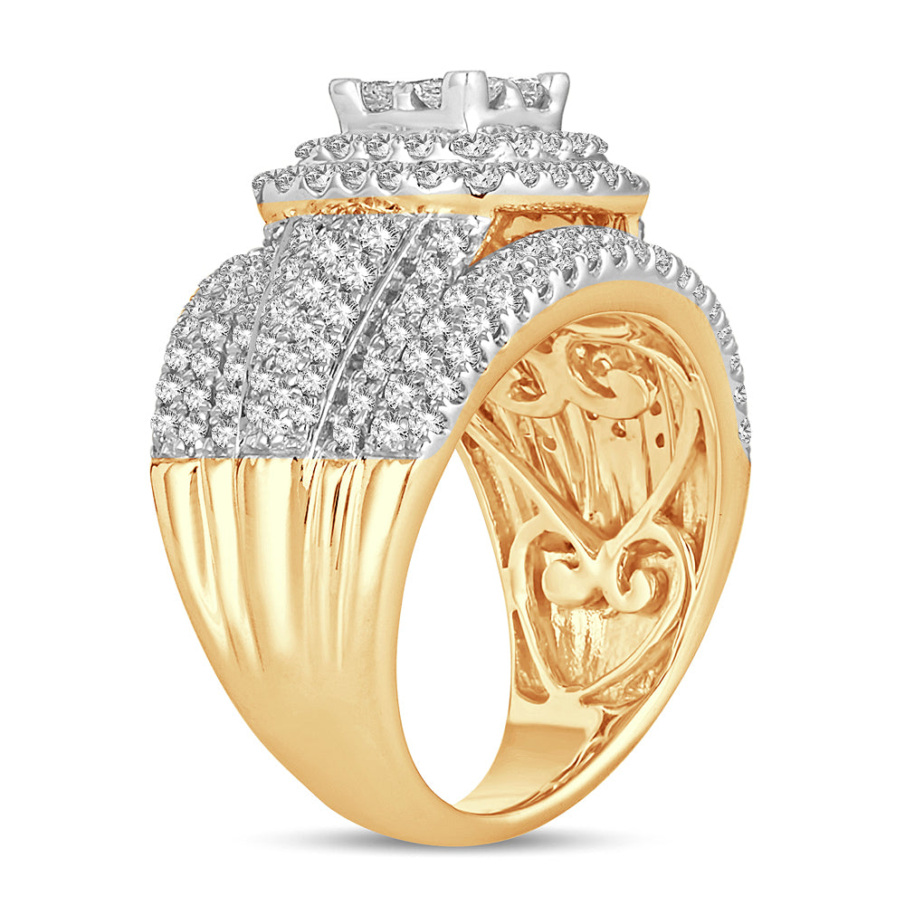 14K Yellow Gold Exquisite 2.02Ct Bridal Diamond Ring