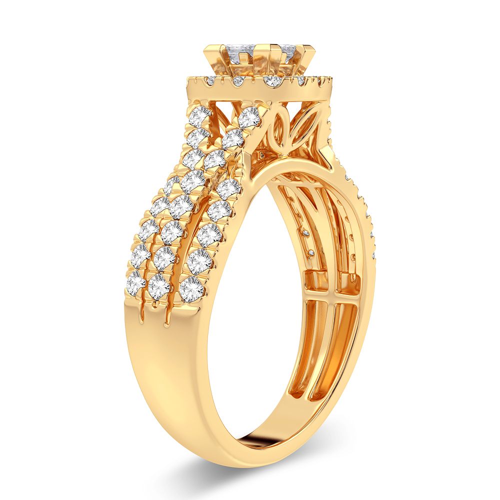 10K Yellow Gold Gorgeous 1.00Ct Diamond Ring