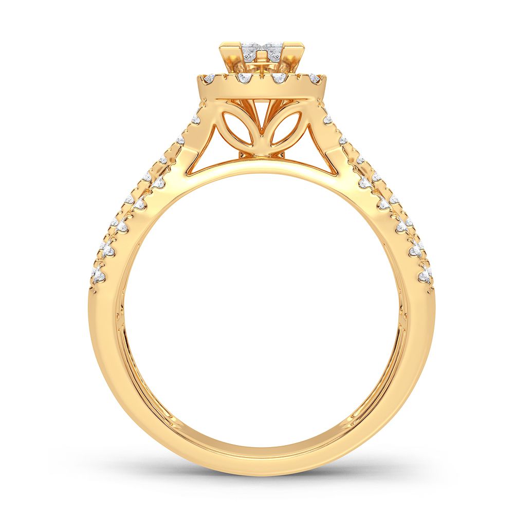 10K Yellow Gold Gorgeous 1.00Ct Diamond Ring