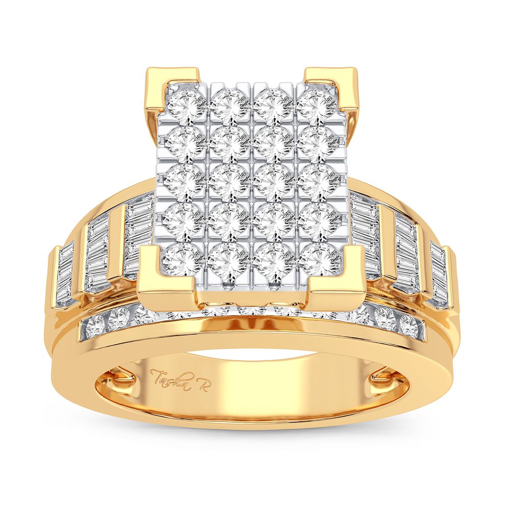 10K Yellow Gold Magnifcnet 1.00Ct Diamond Ring